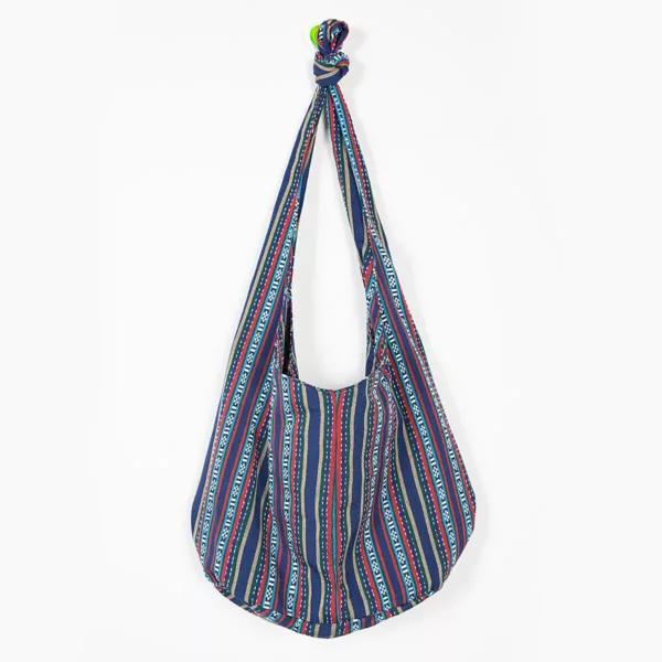 Aztec Cotton and Linen Canvas Jacquard Bag, view 2