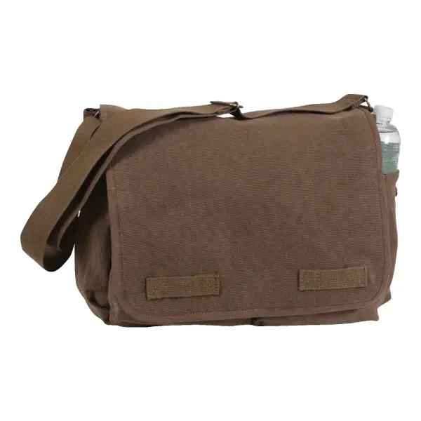 Canvas Messenger Crossbody Bag